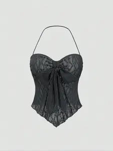 New Sexy Mesh Elegant Versatile Comfortable Women's Strapless Top, Stylish Ladies' Sleeveless Blouse for All Occasions