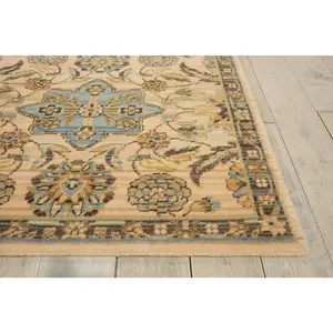 Nourison Timeless Beige Area Rug Traditional 2'3" x 3'