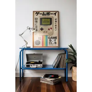 Nintendo Game Boy Retro Poster - Japanese Typography Video Game Art - Unframed Nostalgic Handheld Console Decor - Geeky Room Aesthetic Wall Art