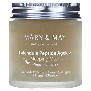 Mary & May Calendula Peptide Ageless, Sleeping Beauty Mask, 3.88 oz (110 g)