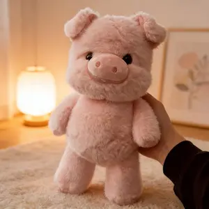 Cute Pink Pig Plush Toy - Soft Fluffy Mini Stuffed Animal with Scented Fragrance, Huggable Bedtime Companion for Girls, Perfect Gift for Birthday Halloween Christmas & Home Decor