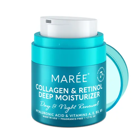 MARÉE Collagen Face Cream – Face Moisturizer – Retinol, Collagen & Hyaluronic Acid – 1.7 fl oz campingessentials