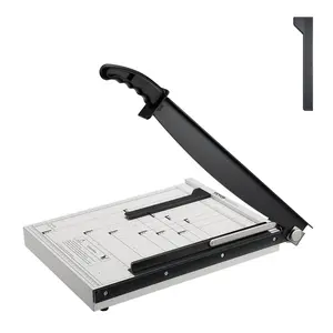 VEVOR Paper Cutter, Guillotine Trimmer, 15 Cut Length, 16 Sheets Capacity, Heavy Duty Guillotine Paper Cutter with Guard Rail/Blade Lock for Cardstock/Cardboard, Paper Trimmer for Home Office School