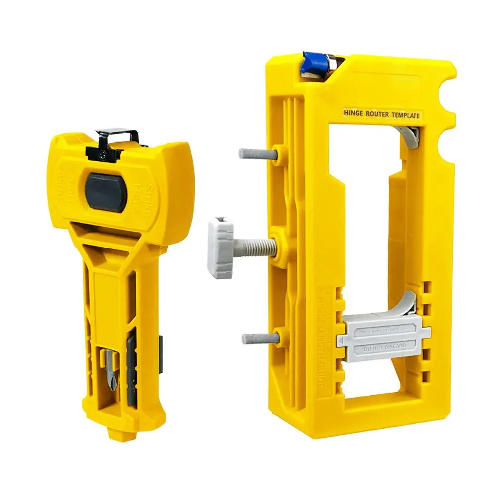Door Hinge & Door Bolt Installation Tool Kit, Door Hinge Mortise Template, Door Lock Installation Tool, Easy To Install & Use Woodworking Tools, Hardware Tool Kit, Tool Kit Set, Installation Kits