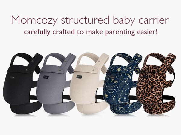 Momcozy Baby Carrier - Ergonomic, Cozy and Lightweight Carrier for 7-44lbs, Effortless to Put On, Ideal for Hands-Free Parenting, Enhanced Lumbar Support, Purehug for Infant to Toddler