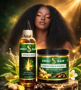 Shell Hair Oil and Cream, Gentle Hydrating Haircare Product for Hair Moisture Boost and Repair
