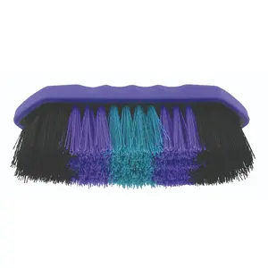 Professional's Choice Large Synthetic Nylon Detangling Horse Brush with Crazy Bristles and Soft Touch Handle - Large