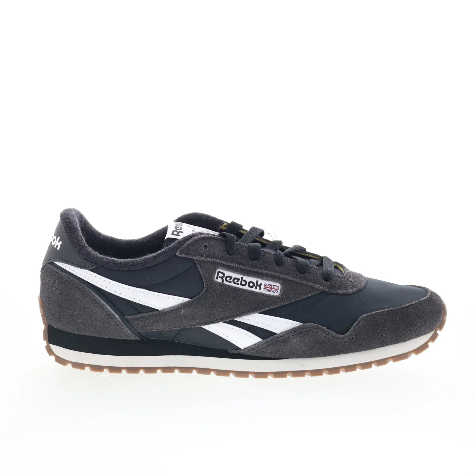 Reebok Classic AZ Mens Black Suede Lace Up Lifestyle Sneakers Shoes