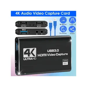 Capture Card  Switch, Video Game Capture Card 4K 1080P 60FPS, HDMI To USB 3.0 Capture Card For Streaming Work With PS4/PC/OBS/Camera