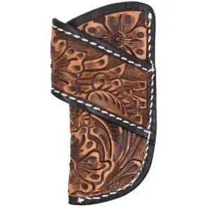 3D Leather Floral Tooled Knife Sheath