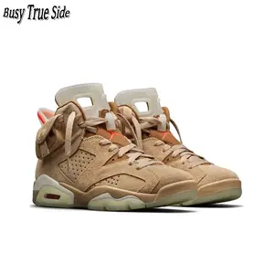 Premium Tan & Red Retro Basketball Trainers, Soft Suede Construction, Iconic High-Top Silhouette, Functional Side Pocket, Contrast Tonal Details, Durable Grippy Outsole, Versatile Footwear for Courtside & Street Style
