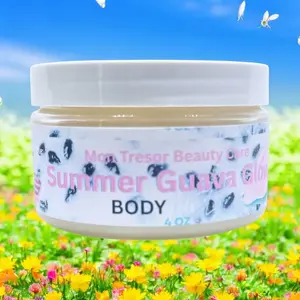 Summer Guava Glow Body Melt 5 oz - Rich, Creamy Texture - Ideal for Body Care Moisturizers skin Fragrance Luxury Silky Smooth Scented moisturize oil body moisturizer Moisture