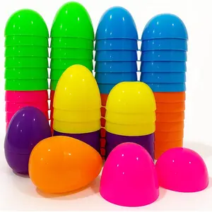 30Pcs 2.76'' Colorful Bright Fillable Plastic Eggs for Easter Egg Hunt, Party Favors, Classroom Rewards & Spring Baskets