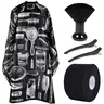 5 Pcs Hair Cutting Tool,Including Barber Cape for Men,Hair Cape for Haircuts with Adjustable Neck Size Neck Strips Neck Duster Set,Barber Neck Strips for Hair Cutting,Christmas Party Gifts,Hand Tools Kits