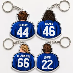 4 Ops (NOT COMBO 4) Hockey Romance Acrylic Keychain, Double-Sided Off-Campus Charm, Booktok Gift