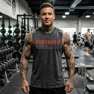 OSRS Godsword Wash Tank Top Heavyweight Workout Tank Old School Runescape For Him