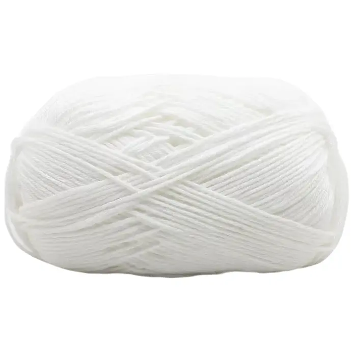 4-Ply Fingering Weight Yarn, 153 Yards 50g/1.76oz 100% Cotton Thin Yarn for Crochet & Knitting