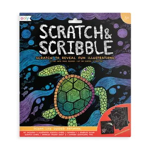 Ocean Life Scratch and Scribble Scratch Art Kit