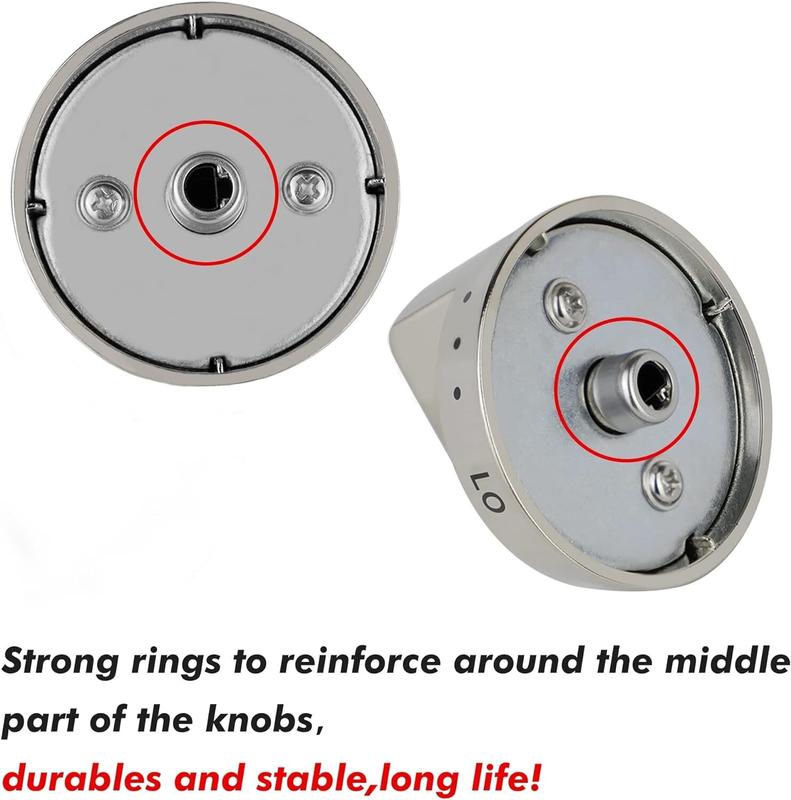 5 Pk DG64-00473A Top Burner Control Knob Replacement for Samsung Gas Range Oven