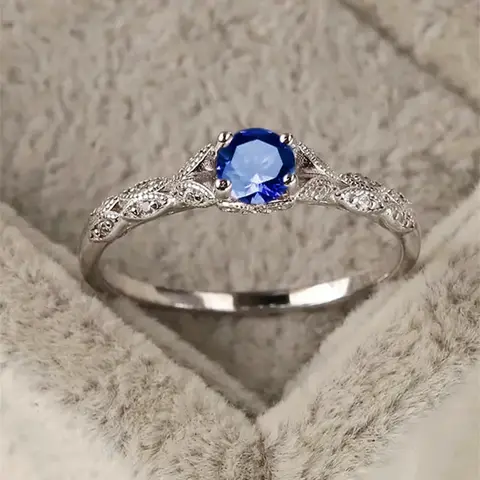 Artificial Gemstone Ring, Elegant Engagement Ring, Fashion Accessories for Women & Girls, Trendy All-match & Exquisite Jewelry for Birthday Gift, Fashion Engagement Rings, Anniversary Ring, Statement Rings
