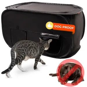 Cat Litter Box Enclosure, Dog Proof, Discreet and Hidden Litter Box, Kitty Litter Trap Design with Easy-Clean Feature, Lightweight and Waterproof