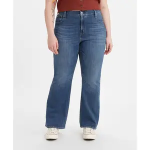 Levi's Women's Plus Size 726 High-Rise Flare Jeans - Medium Indigo Worn In 20