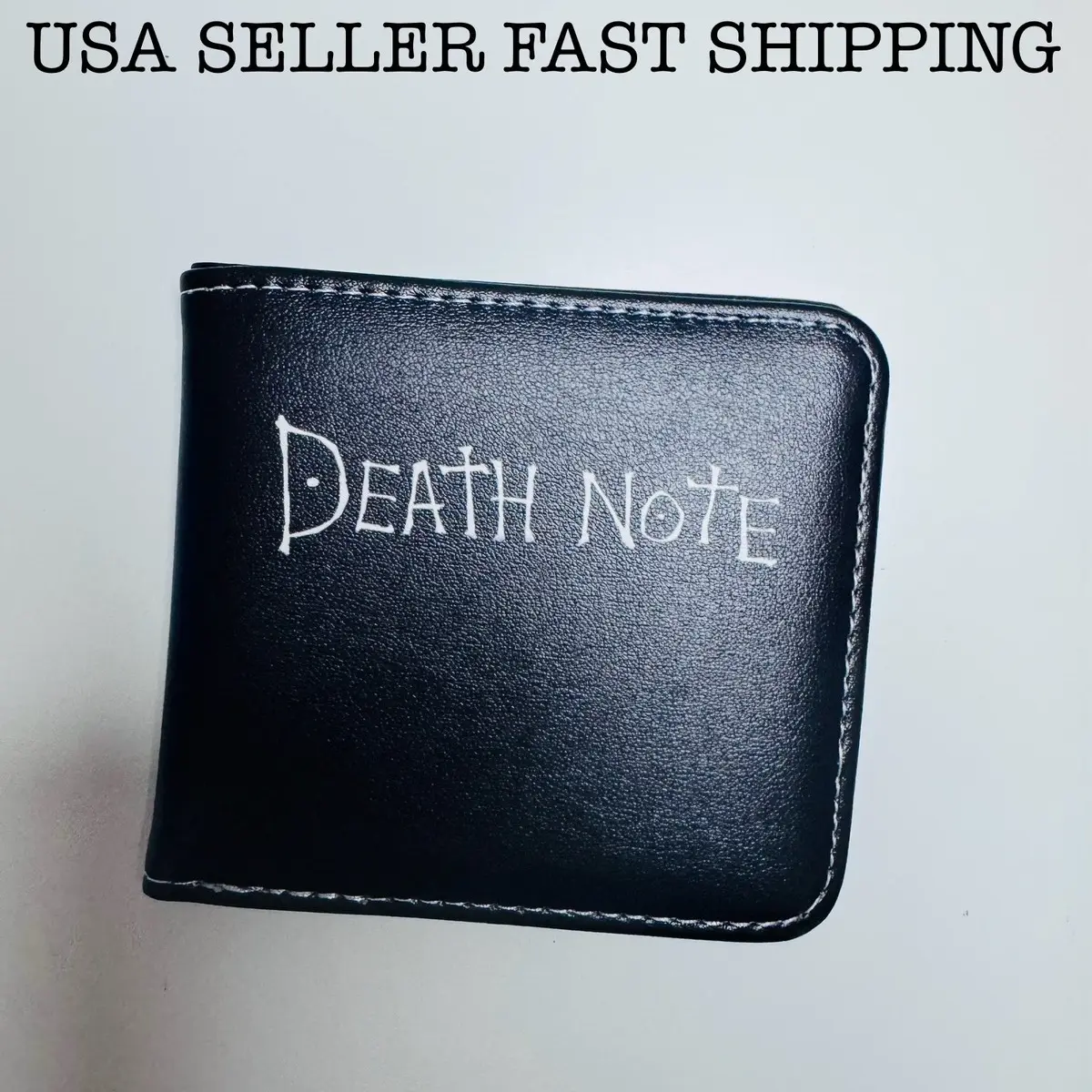 Anime Wallet - Death God Journal PU Leather Japanese Manga Short Bifold Cash Credit Card Book Design Shinigami Ryuk Light