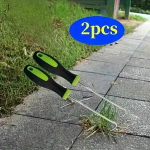 Garden Weed Hook, 2 Counts Durable Garden Maintenance Tool, Garden Cleaning Tool for Small Path Weed Cleaning & Narrow Space