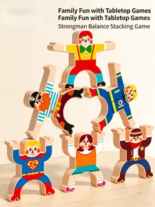 Hercules Balance Stacking Toy - Family Board Game for Kids 3+, Wooden Stacking Blocks, Montessori Educational Toy, Perfect Gift for Boys & Girls