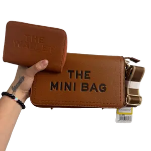 Cross Body Bag for Women - The Mini Bag with matching Wallet, Brown, Adjustable Strap, Compact Design, Perfect for Everyday Use