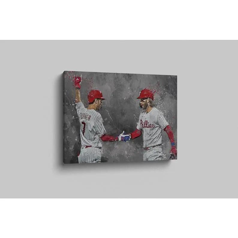 Trea Turner Poster NO FRAME Decor Wall Print Philadelphia Phillies Poster Baseball Artwork MLB Wall Art Print Home Decor L23 Birthday Gift