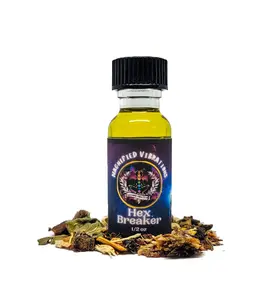 Hex Breaker Handmade Ritual Oil | Break Hexes & Protect | Made with Herbs & Essential Oils | Hoodoo, Voodoo, Wicca, Pagan | 1/2 oz Aromatherapy