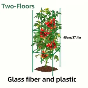 2/3/4 Layer Tomato Cucumber Bean Climbing Rack, Durable Gardening Stand, Easy Assembly, Space-Saving Design for Raised Beds & Outdoor Gardens