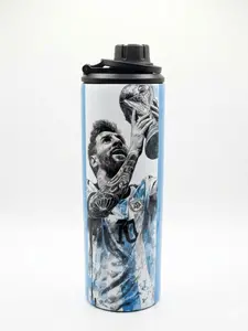 Termo Personalizado 20oz Estilo Fútbol Argentina  | Nombre + Número Stainless Steel Insulated Stainless Steel Thermos