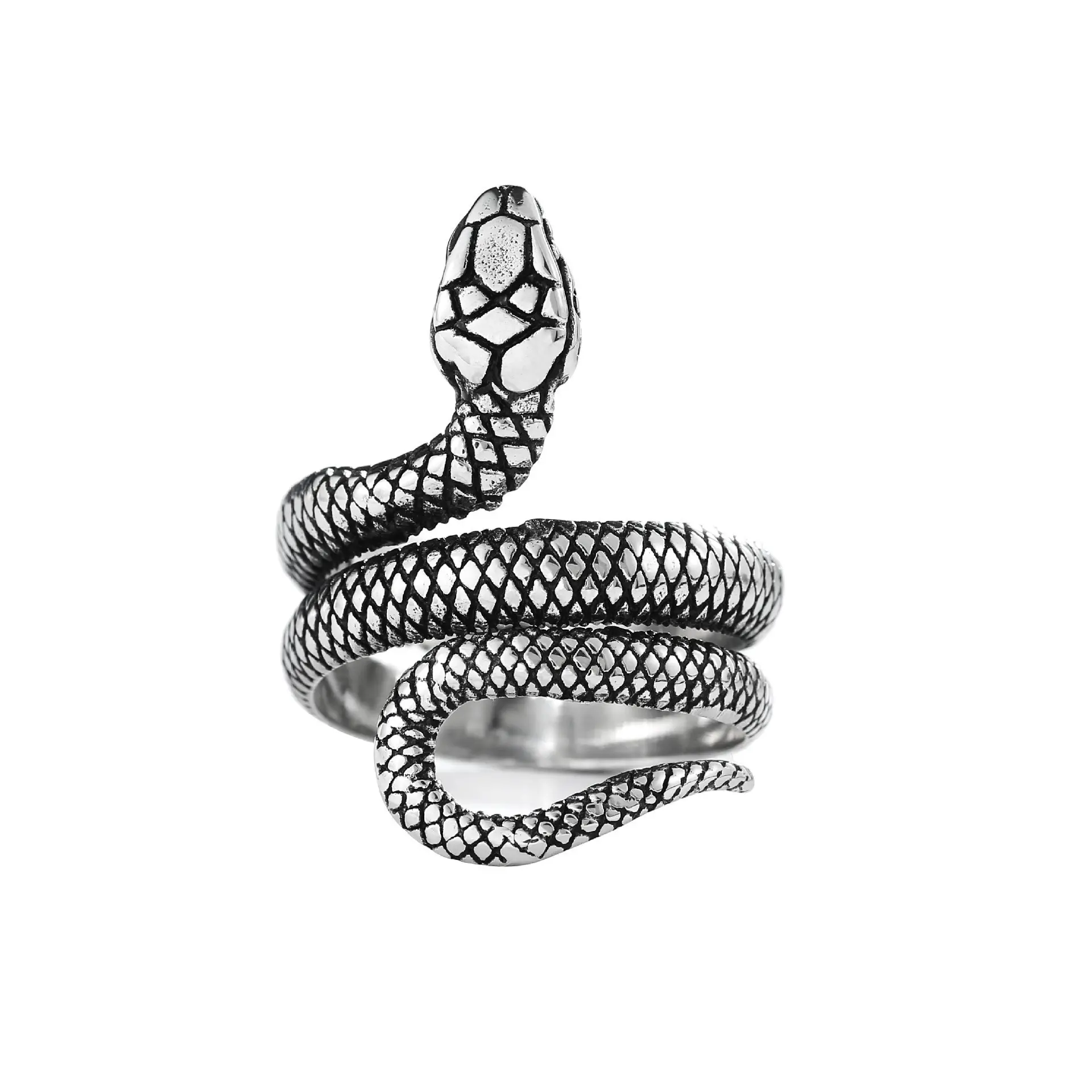 Type B   Ancient Silver Serpentine Ring