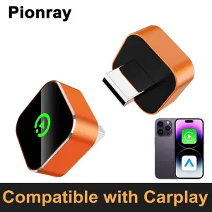 [PIONRAY] 2026 Latest Upgrade Aluminum alloy Wireless Carplay Adapter Car Play Dongle for iPhone/Android Auto-FastConnection,Fast Heat Dissipation，NoLatency, Hands-Free Call ,Mini USB Designfor Cars With Wired CarPlay Plug and PlayEasy Use.