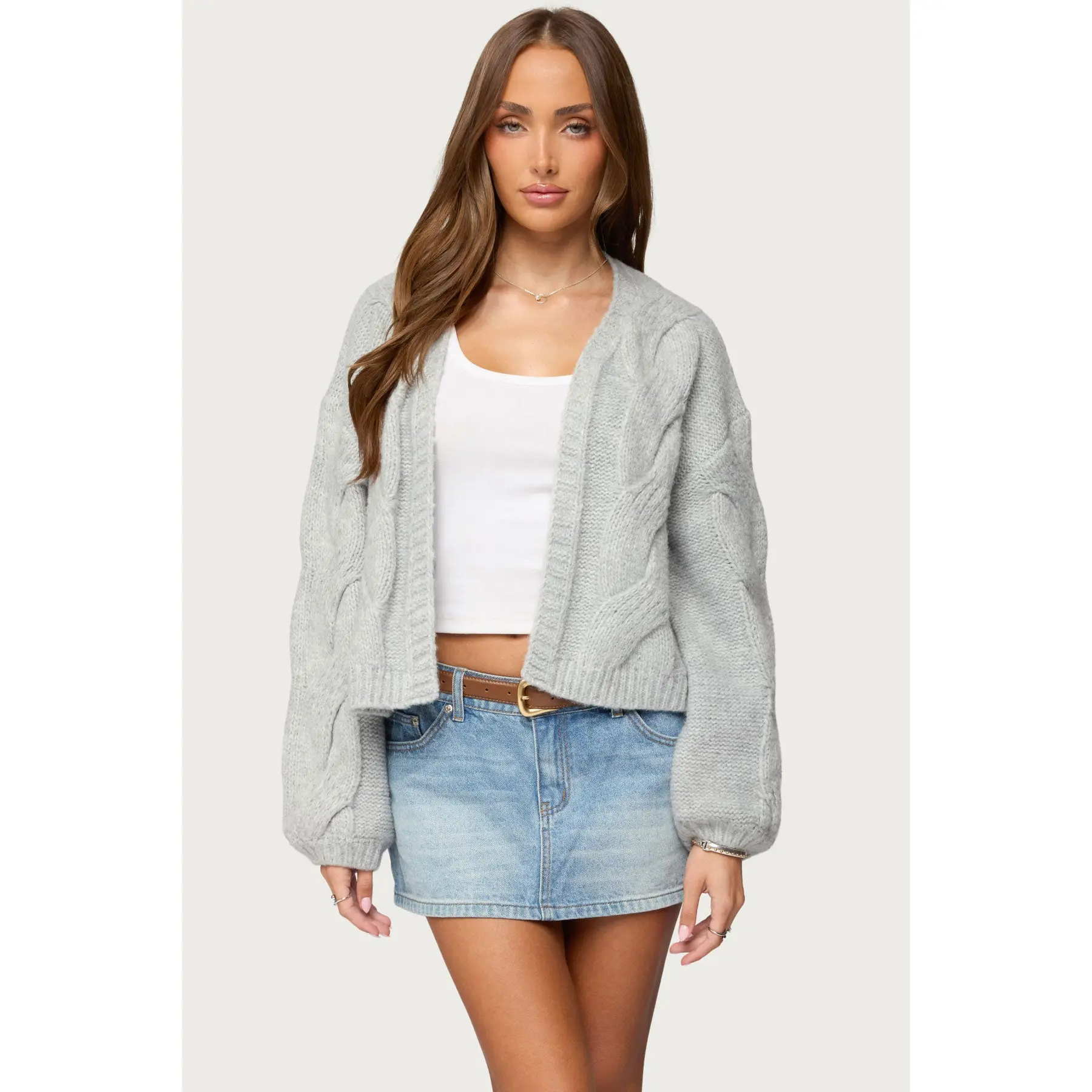 Braiden Chunky Cable Knit Cardigan Braiden Chunky Cable Knit Cardigan