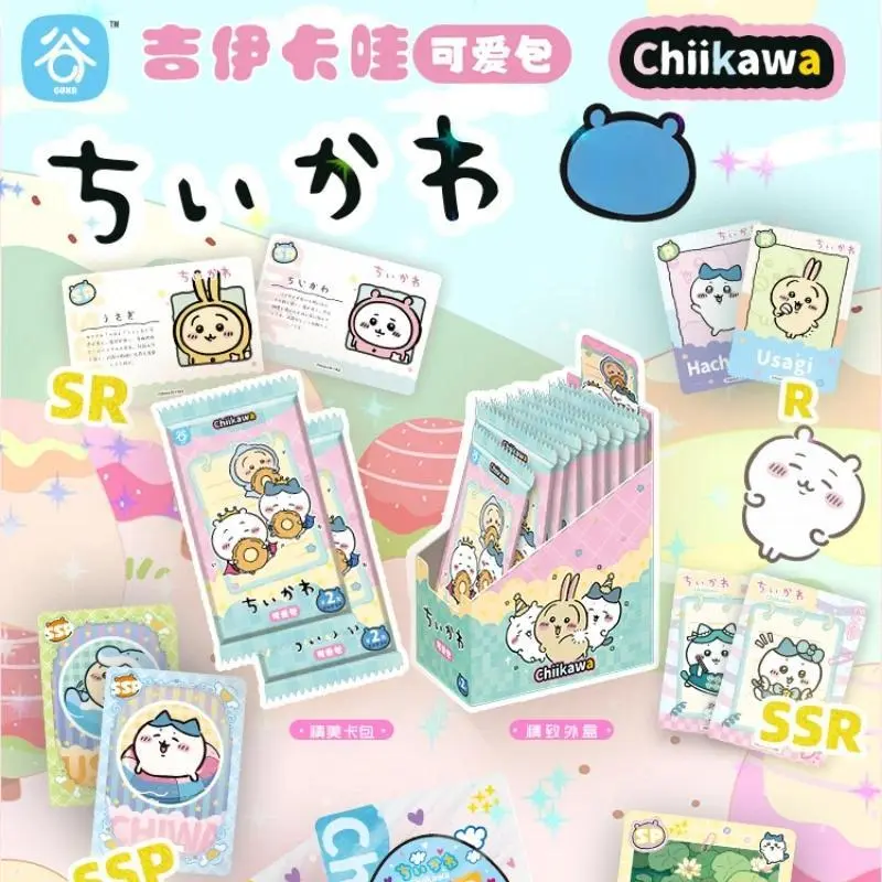 Japan Chiikawa Hachiware Usagi Boys and Girls Gifts Cute Anime Small Card Blind Box Card Collection One per Pack