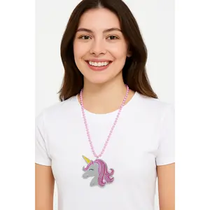 Enchanted Unicorn Beaded Necklace - Magical Birthday Accessory