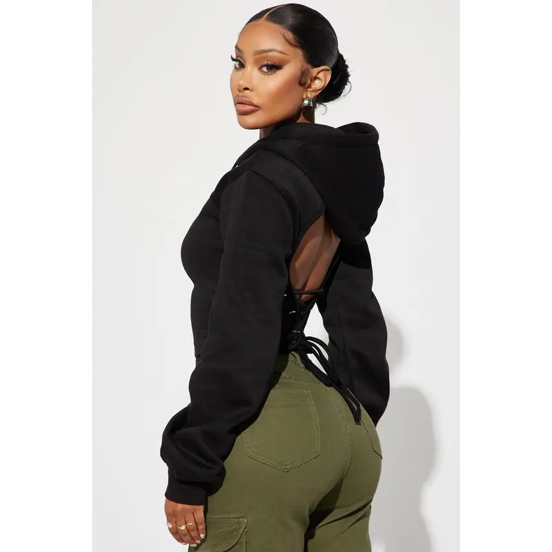 Strap Me Up Lounge Hoodie - Black