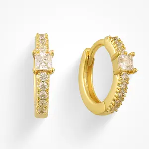 EVRY JEWELS Gold or Silver Plated Women's Amaretto Earrings