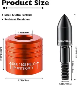 Crossbow Bolt Decocking Heads - 2 Pieces Universal Fit for Hunting and Competition Crossbow Arrows - Arrow Release for Recurve and Compound Bows& Point Crossbow Decocking Tips.