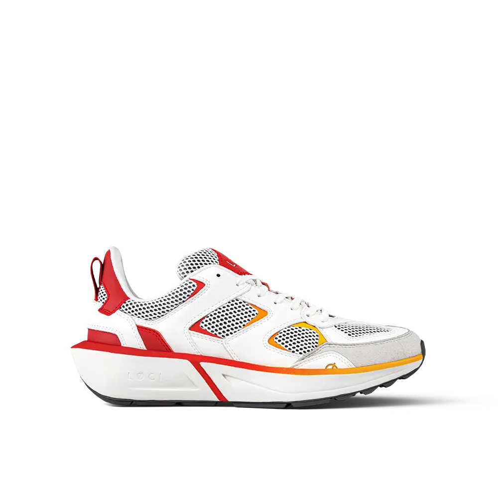LØCI - VØLT - WHITE/RED/YELLOW - Vegan Sneakers – Made from