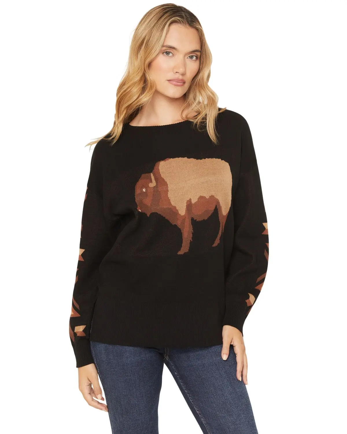Cotton Women's And Rye Women'S Buffalo Crew Sweater - Crk506x