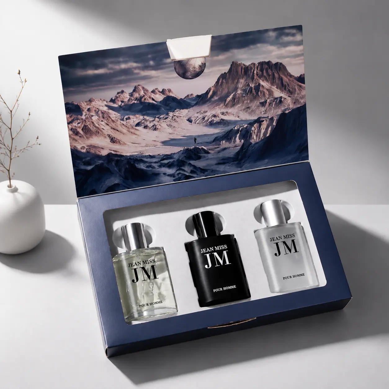 Men's 3-Pack Perfume Gift Set, Natural EDT Spray, Long Lasting Arabian Wood Fragrance with Citrus, Amber, Jasmine & Soft Musk Notes, Fresh Summer Cologne for Men, Elegant Daily Scent, luxurious blend, Date Night & Luxury Birthday Anniversary Gift