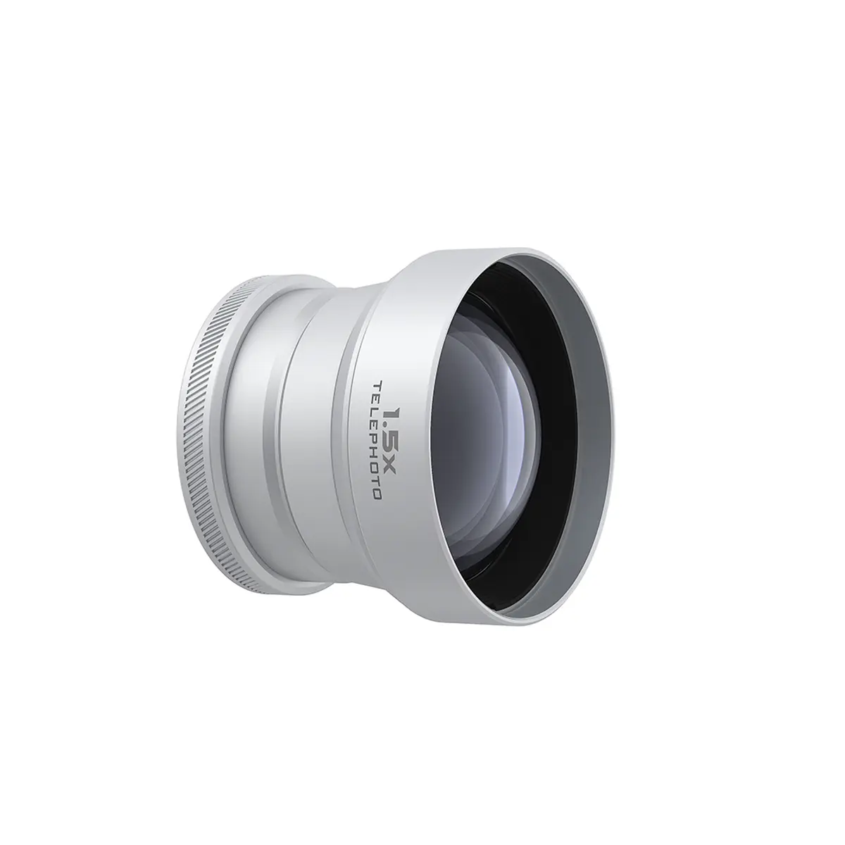 Freewell 1.5x Telephoto Lens for Fujifilm X100VI and X100V Cameras, Matte Silver
