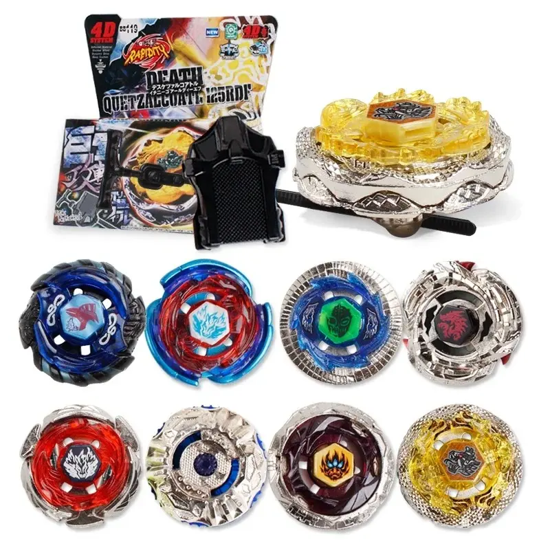 4D Metal Fusion Spinning Top Set With Launcher, Battling Gyro Toy, Interactive Gift