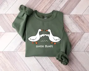 Goose Bump Sweatshirt, Silly Goose Sweater, Christmas Sweatshirt