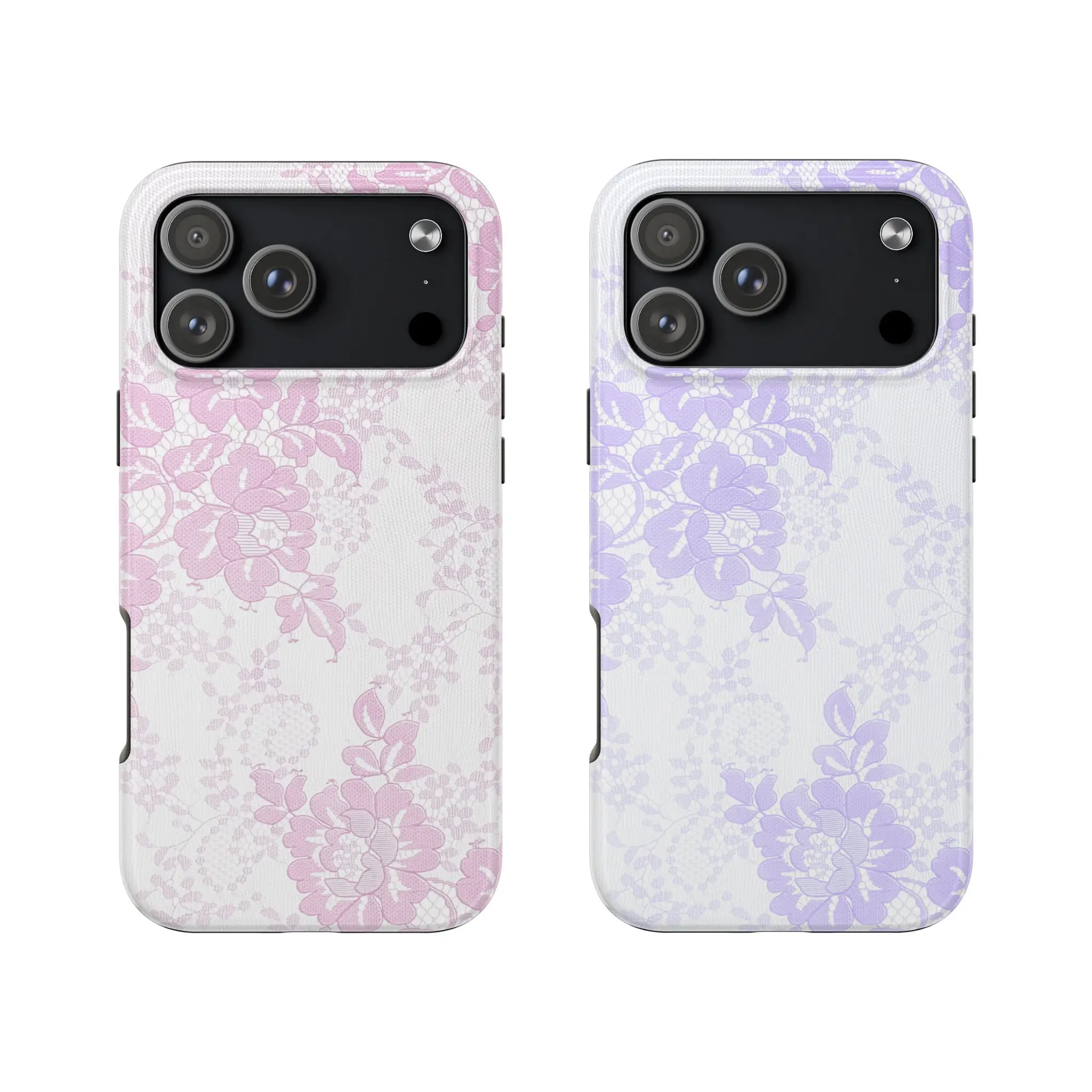 Pink Floral Lace Pattern iPhone Case