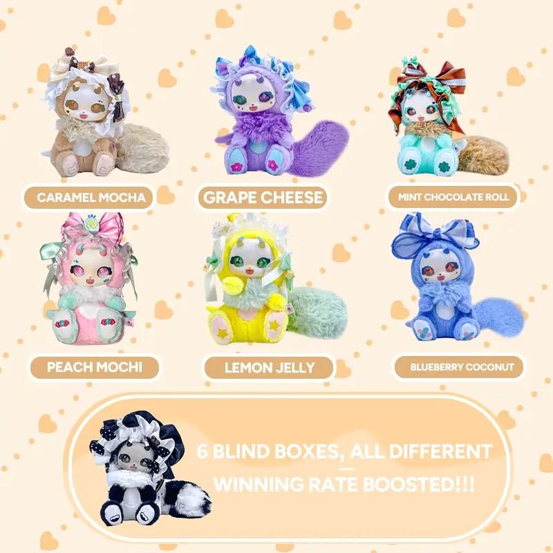 BoBoCo V1-Cute Fluffy Plush Toy. plush blind  box.  Glue Face Plush Toy. Sweet Plush doll. .Unique Design for Collectors and Fans of the Series Blindbags Random Surprise Set